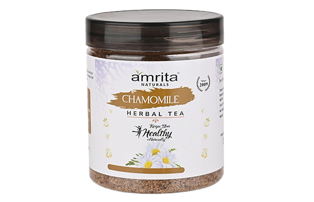 Amrita Naturals Chamomile Herbal Tea   Plastic Jar   