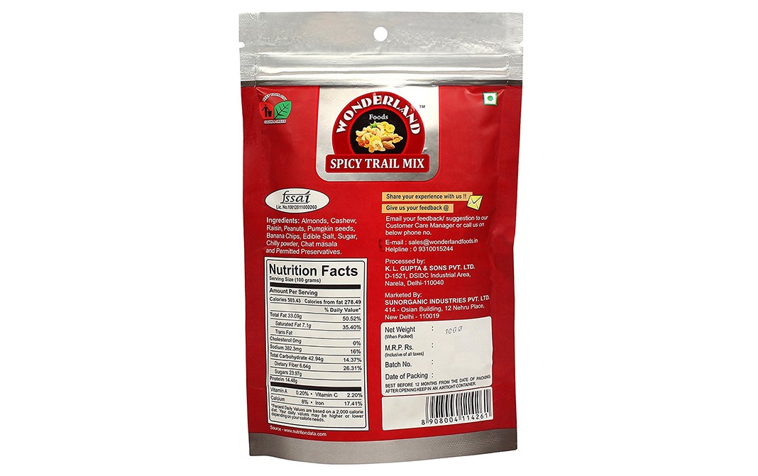 Wonderland Spicy Trail Mix - Reviews | Ingredients | Recipes | Benefits ...