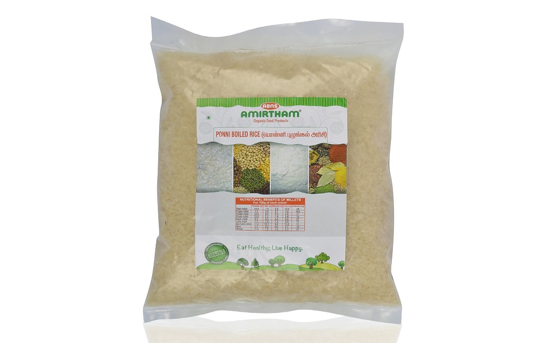 ABNS Amirtham Ponni Boiled Rice Pack 1 Kilogram - Reviews | Nutrition ...