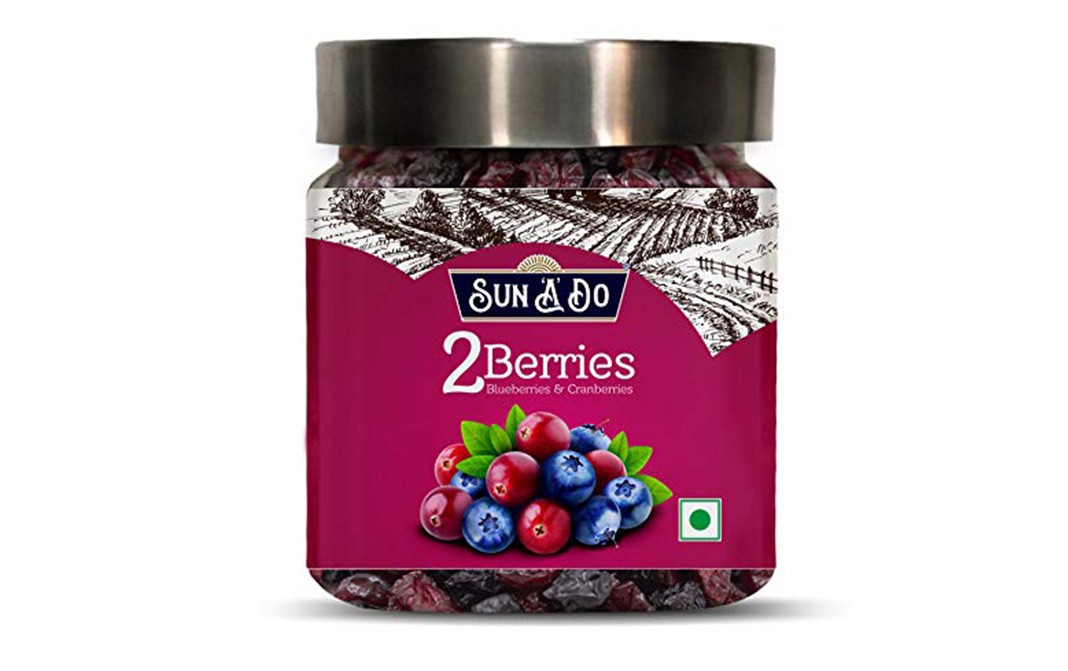 Sun A Do 2 Berries - Blueberries & Cranberries  Glass Jar  200 grams