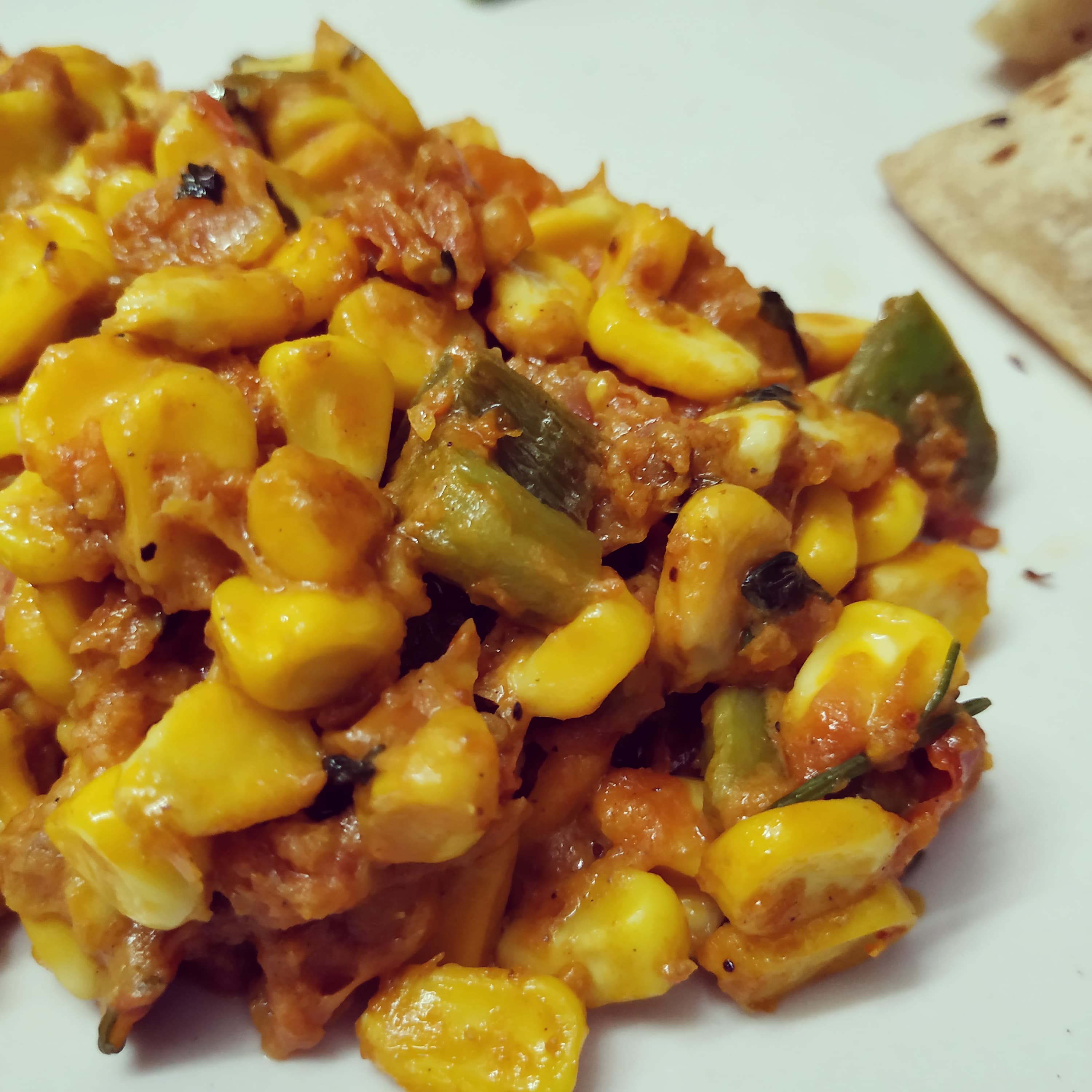 Corn Capsicum (without onion and garlic) Recipe Corn Capsicum (without onion and garlic) Recipe