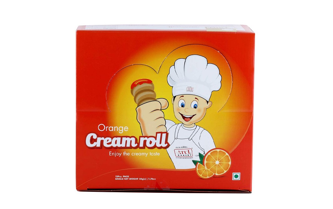 Atul Bakery Orange Cream Roll Box 12 pcs - Reviews | Nutrition ...
