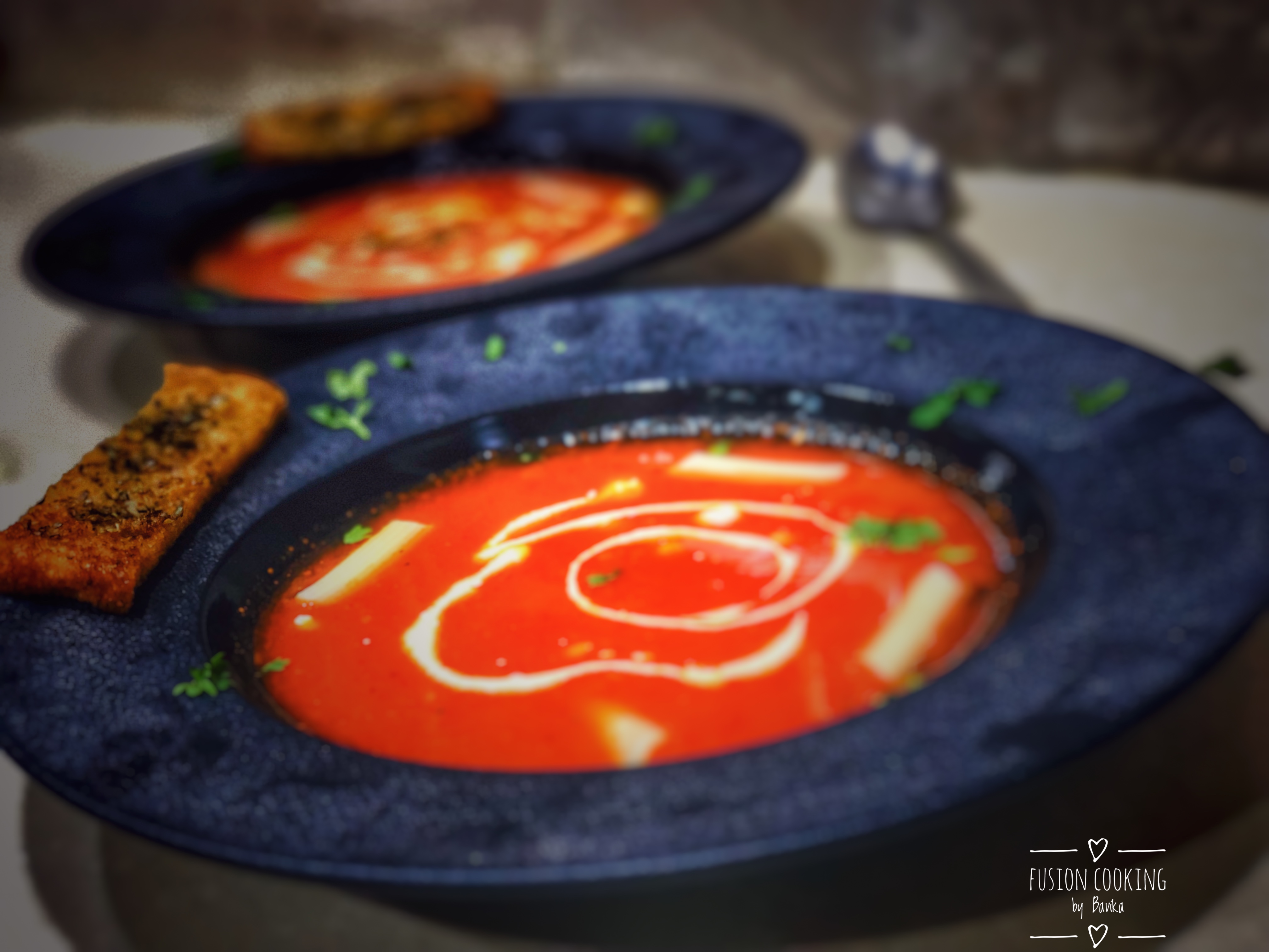 Red bell pepper and tomato soup Recipe Red bell pepper and tomato soup Recipe