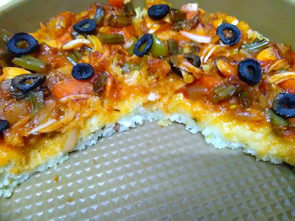 Instant Semolina Focaccia Bread using leftover Mixed Veg Recipe Instant Semolina Focaccia Bread using leftover Mixed Veg Recipe