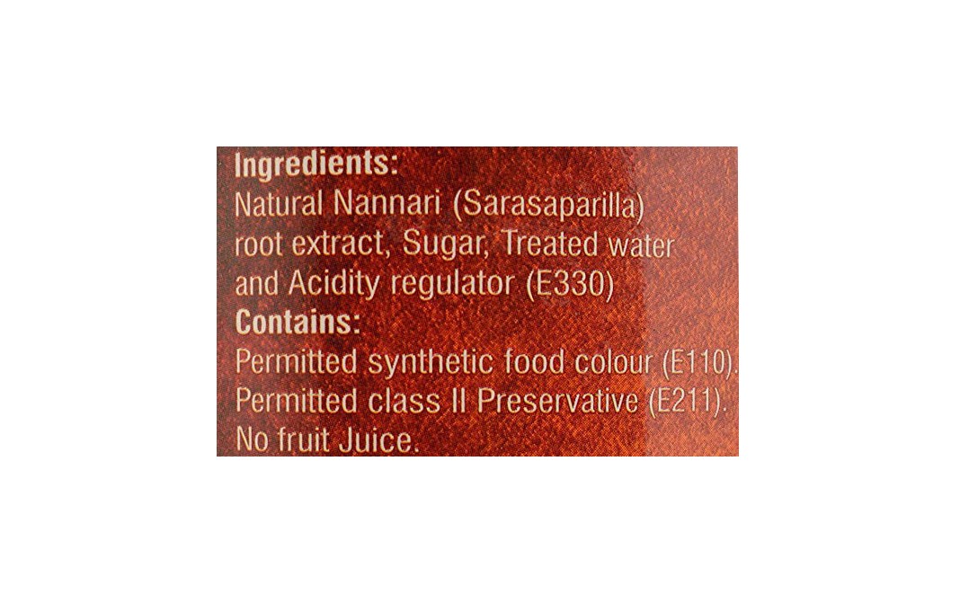 Sarpath VSR Sarasaparilla Syrup Nannari Sarpath Plastic Bottle 700 millilitre ...