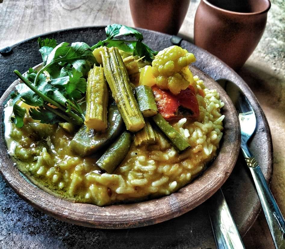 Sindhi kadhi chawal in kulhad Recipe Sindhi kadhi chawal in kulhad Recipe
