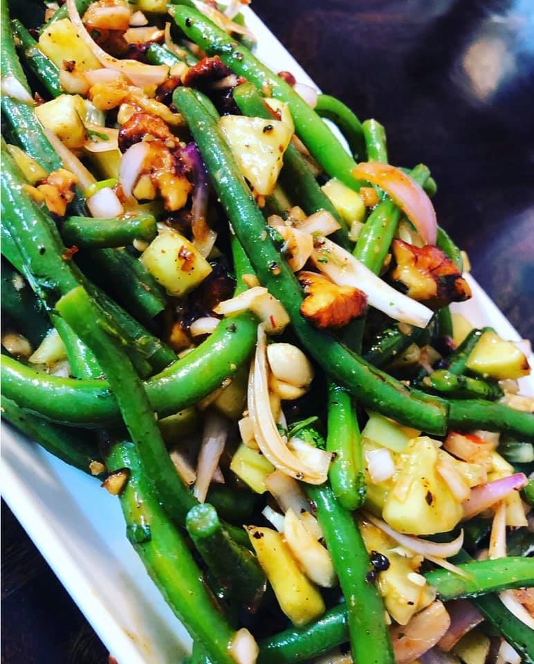 Chilli Bean salad with caramelised walnuts Recipe Chilli Bean salad with caramelised walnuts Recipe
