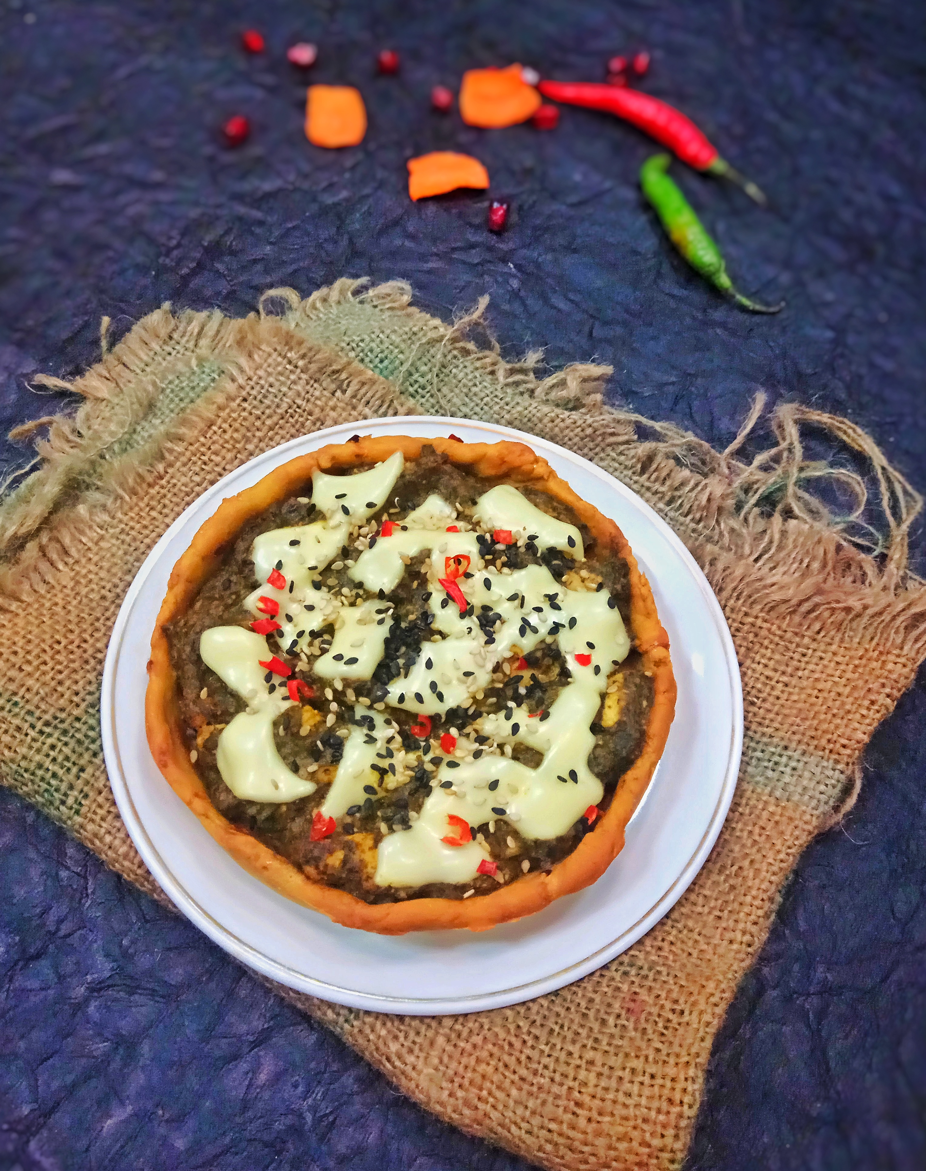 Corn Tart with Cheese Chicken Saag Recipe Corn Tart with Cheese Chicken Saag Recipe