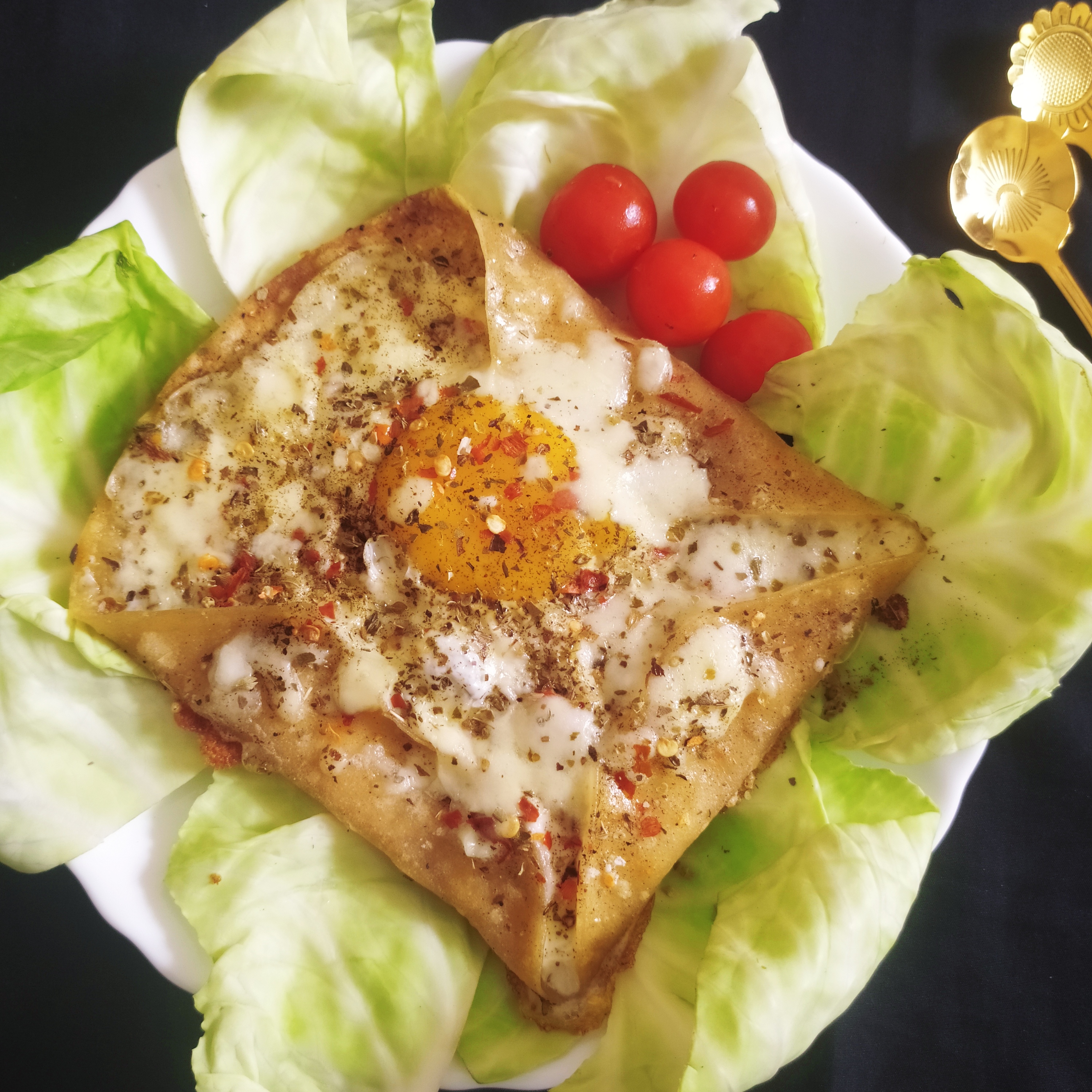 Cheesy Egg Lifafa Recipe Cheesy Egg Lifafa Recipe