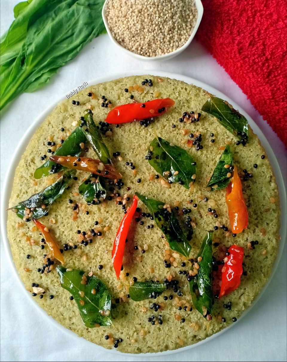 Spinach millet dhokla Recipe Spinach millet dhokla Recipe