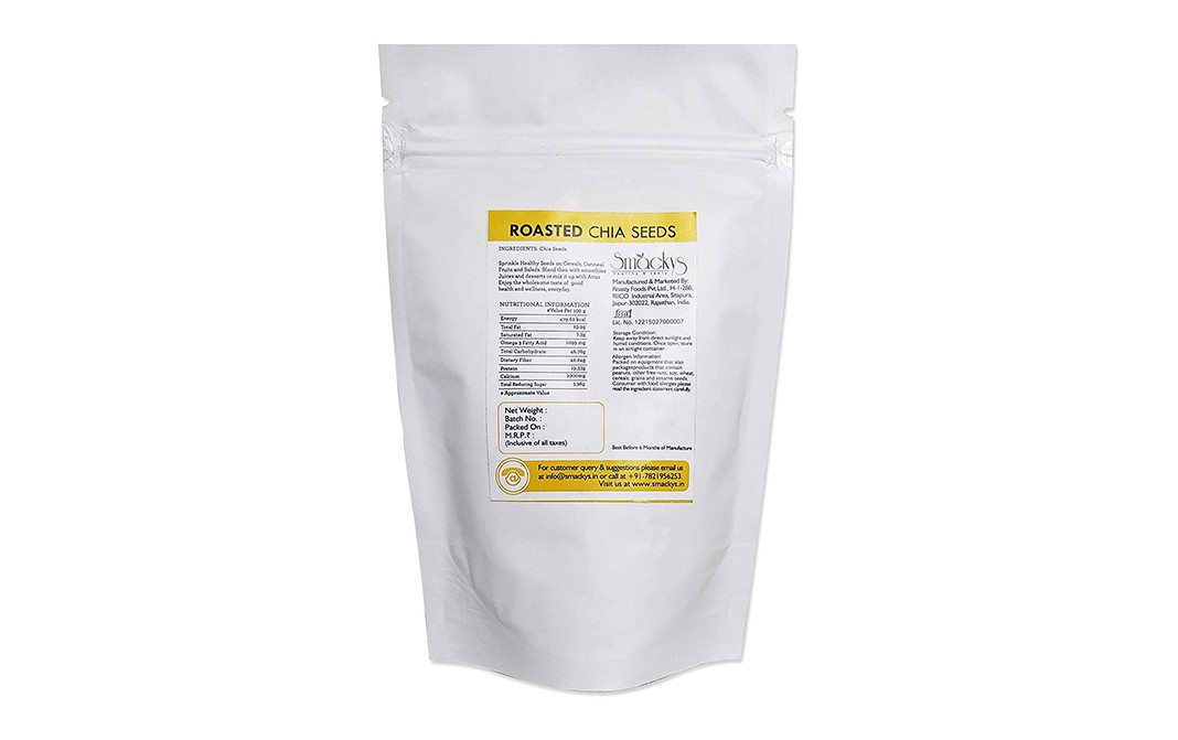 Smackys Roasted Chia Seeds Pack 127 grams - GoToChef