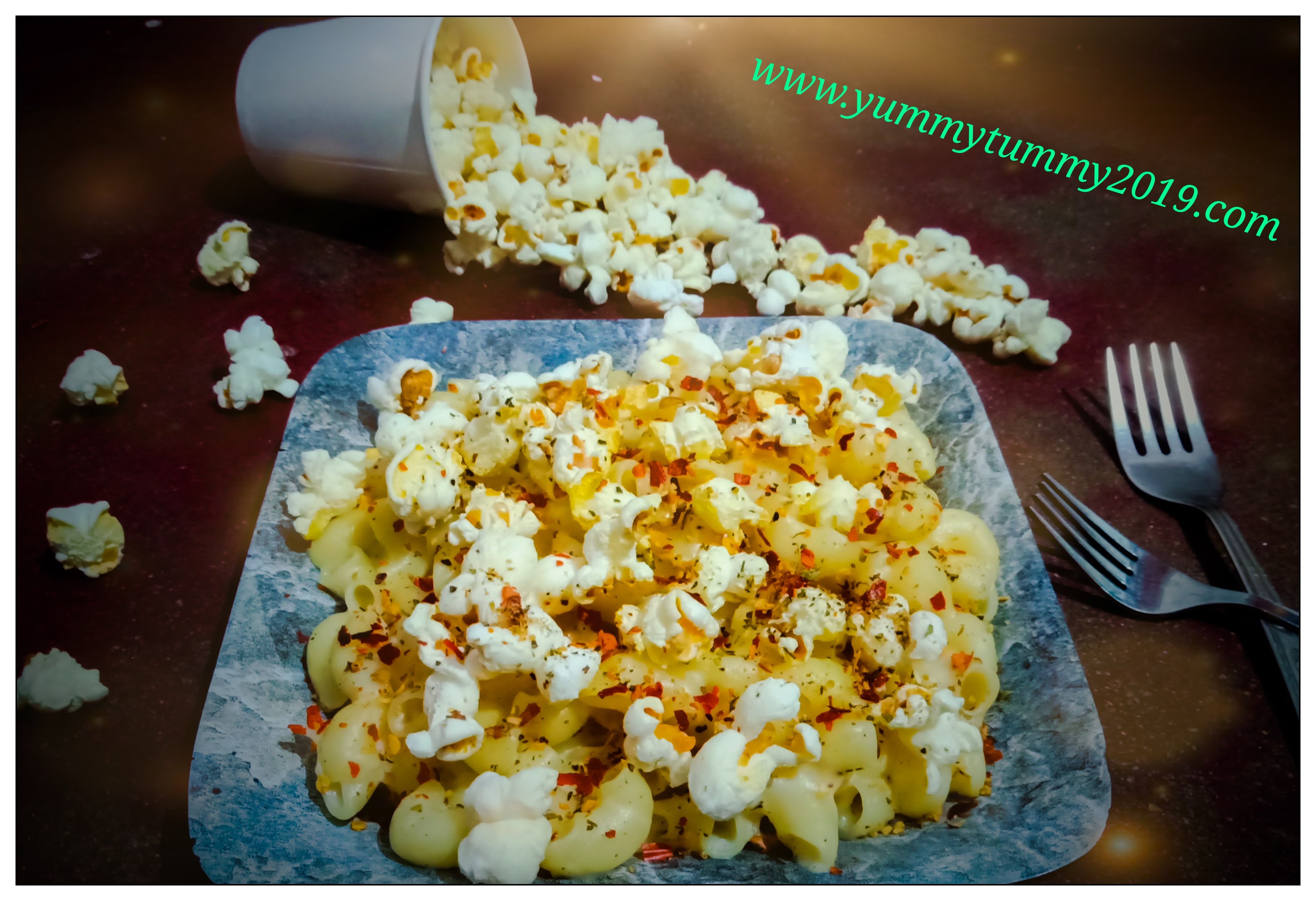 Mac and Cheese Popcorn Salad Recipe Mac and Cheese Popcorn Salad Recipe