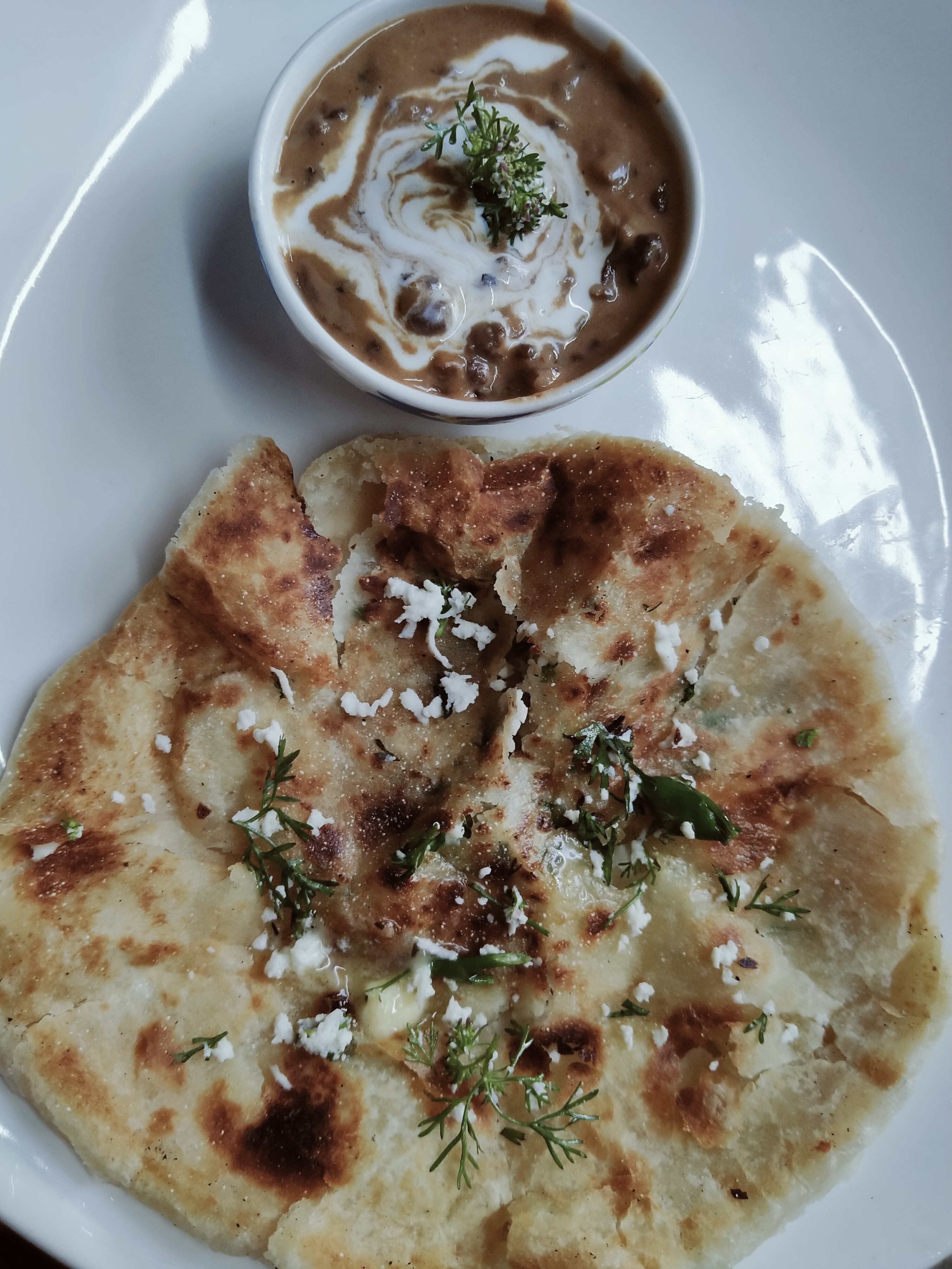 Daal makhni with kurkure kulche Daal makhni with kurkure kulche