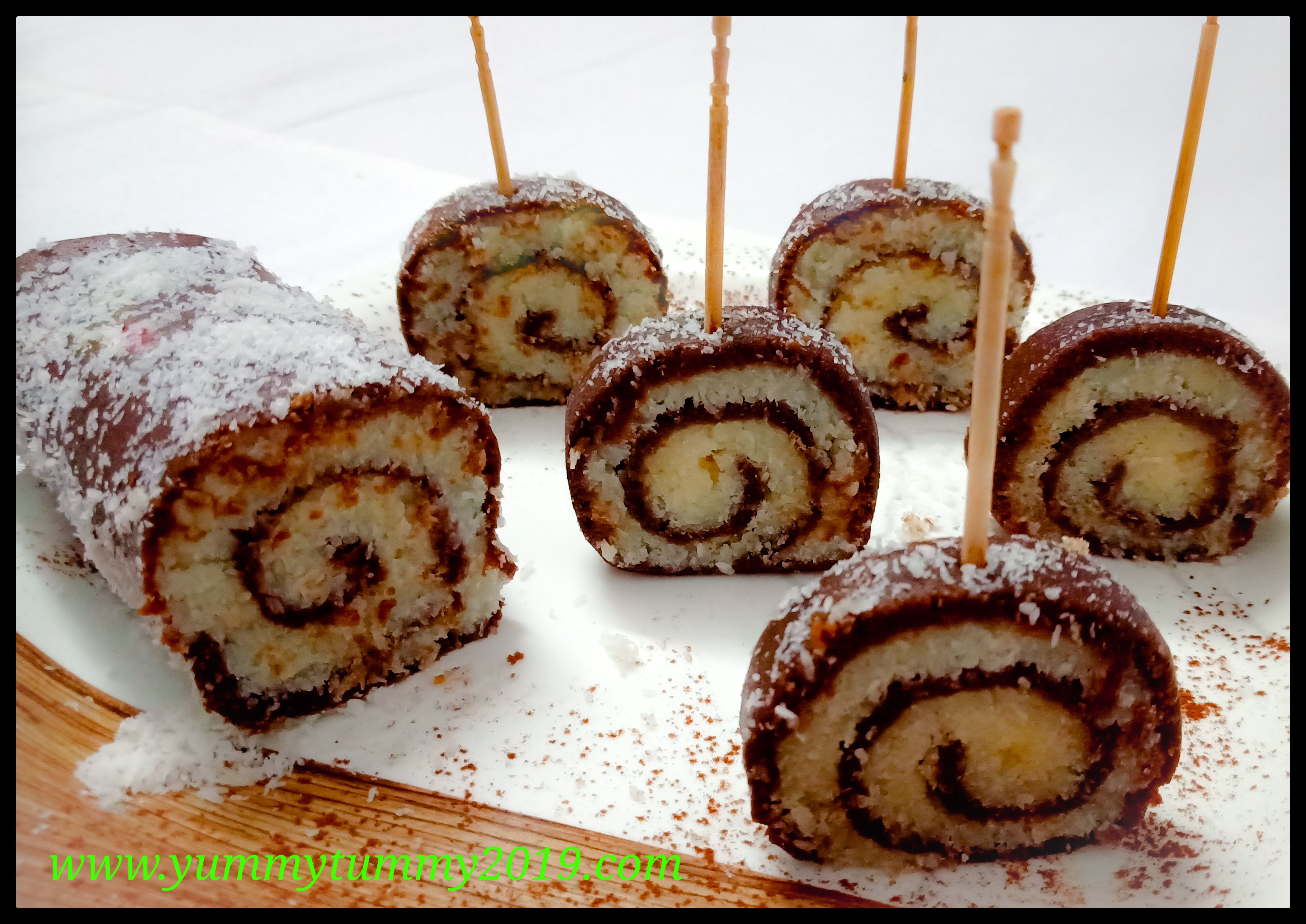 Yummy Choco Rools Choco Cocoa Rolls Recipe - GoToChef