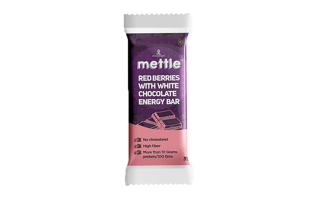 Mettle Red Berries With White Chocolate Energy Bar Pack 35 grams - GoToChef