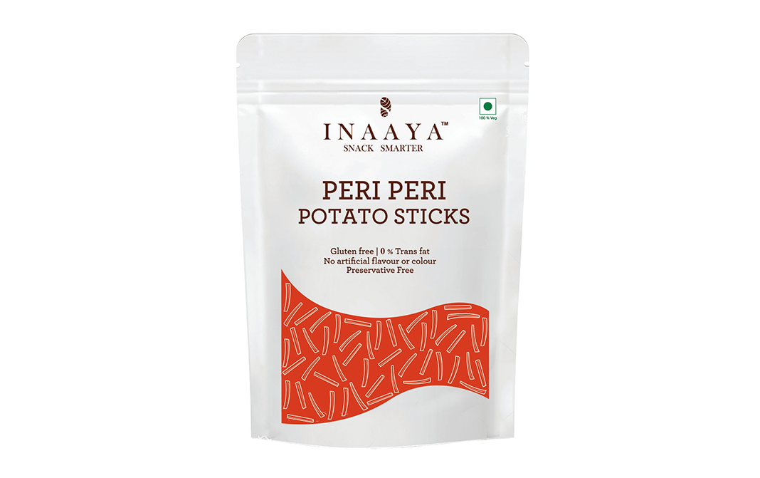 Fat Inaaya Inaaya Peri Peri Potato Sticks Pack 160 grams - GoToChef