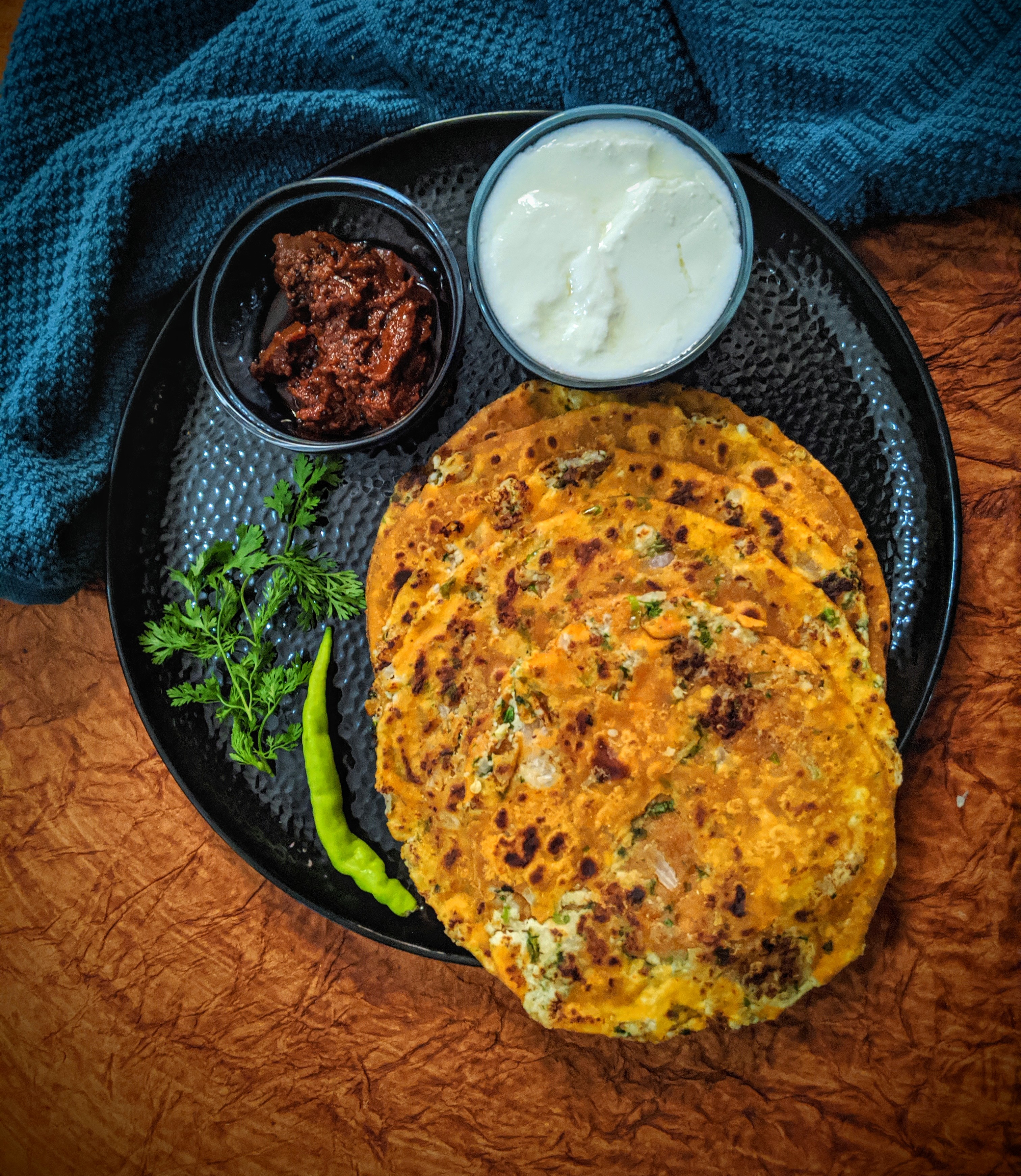 Onion Paneer Paratha Recipe Onion Paneer Paratha Recipe
