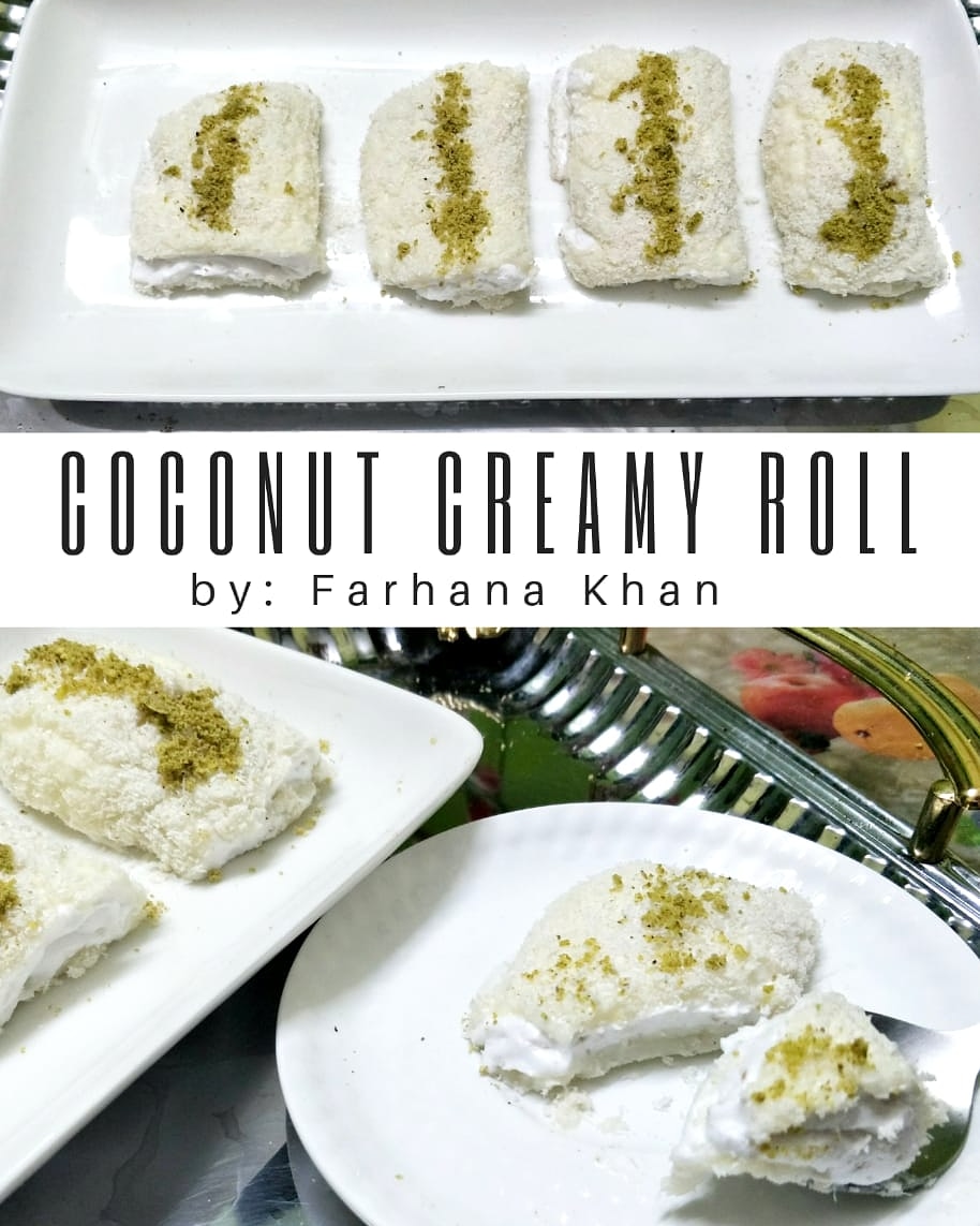 Coconut Creamy Roll Recipe Coconut Creamy Roll Recipe