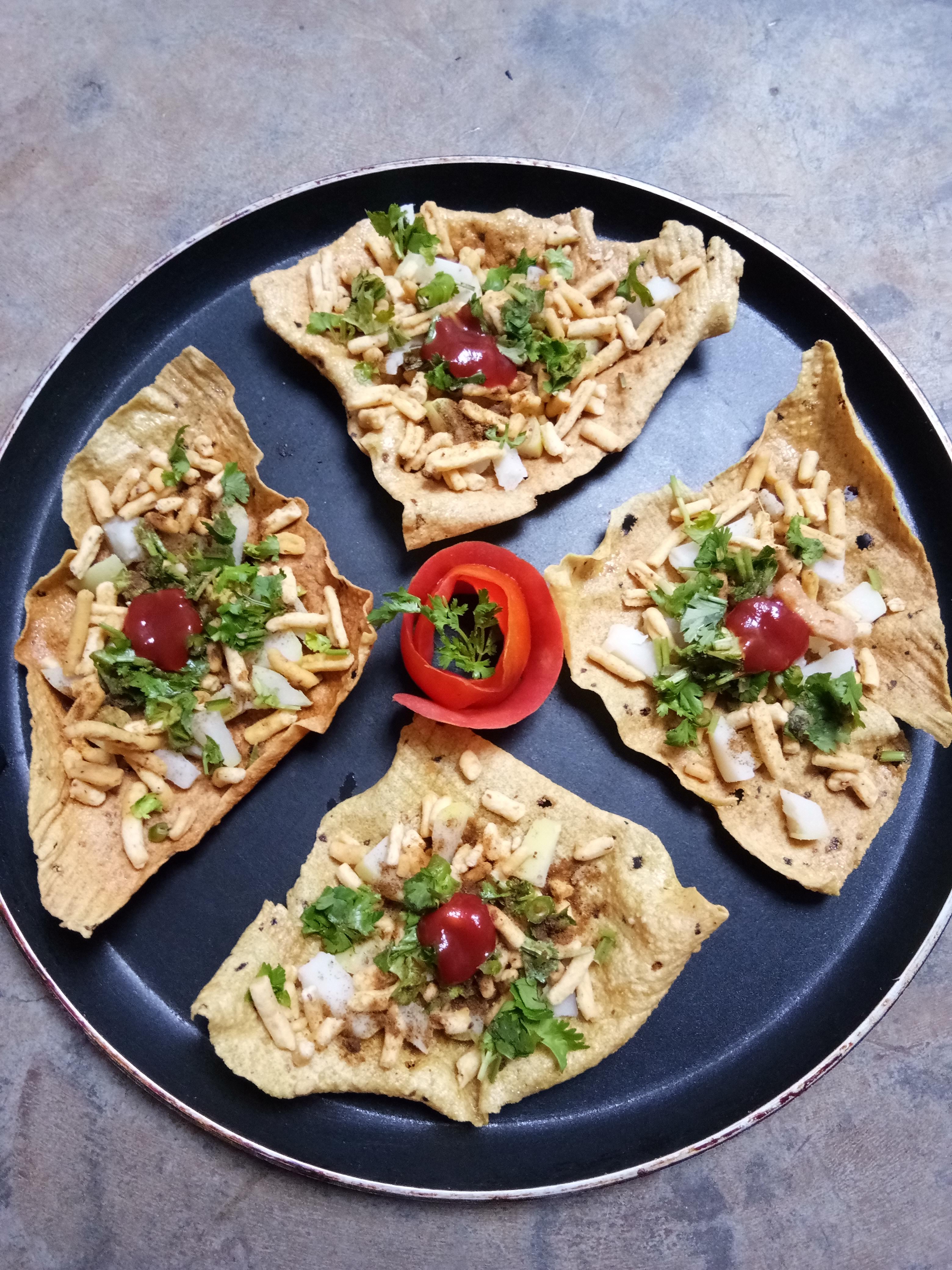 Potato Papad Salad Recipe Potato Papad Salad Recipe
