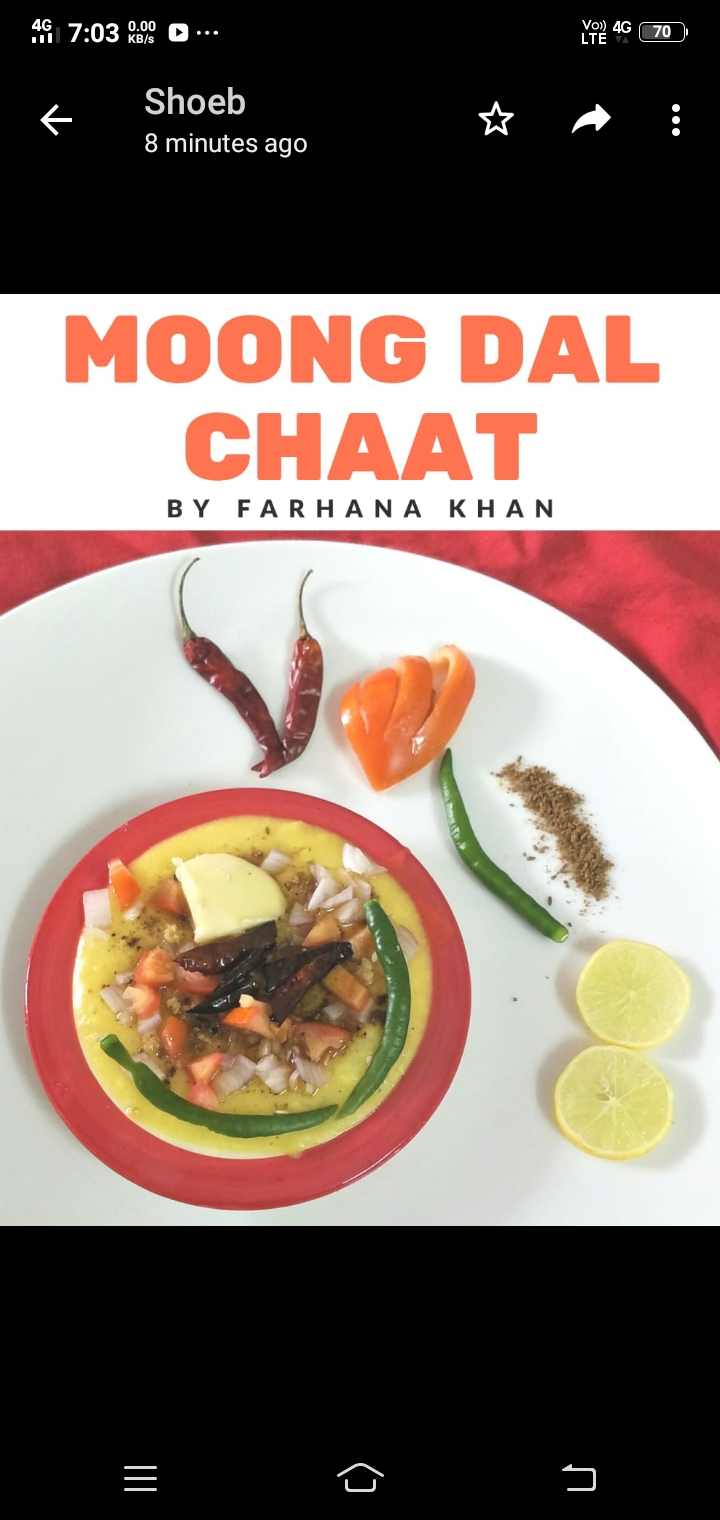 Moong Dal Chat Recipe Moong Dal Chat Recipe