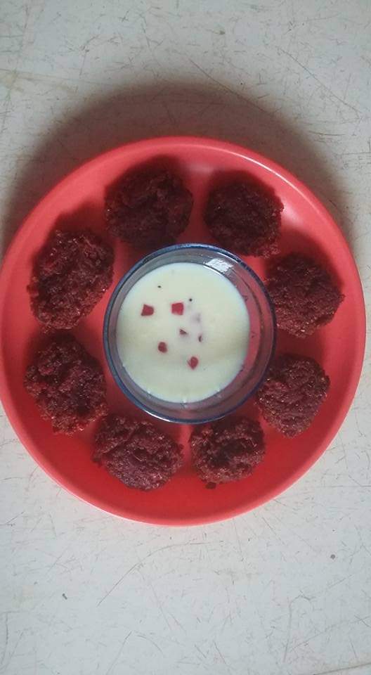 Beetroot Broken Wheat Sweet Fritters Recipe Beetroot Broken Wheat Sweet Fritters Recipe