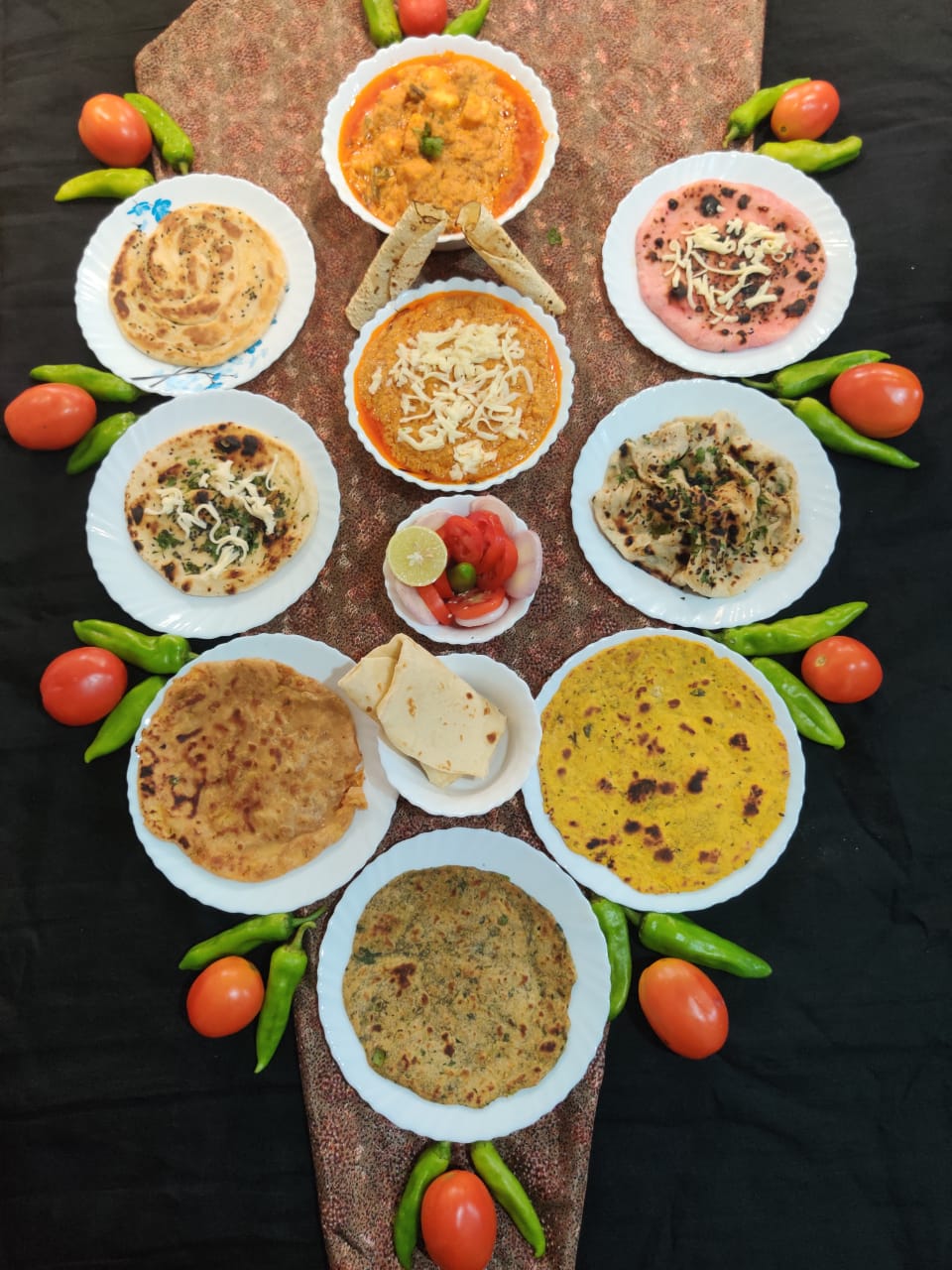 Paratha Platter Recipe Paratha Platter Recipe