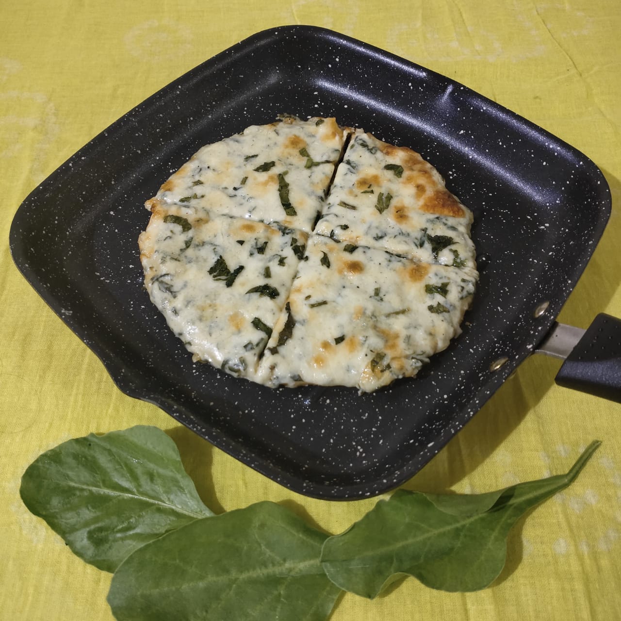 Spinach Alfredo pizza Recipe Spinach Alfredo pizza Recipe
