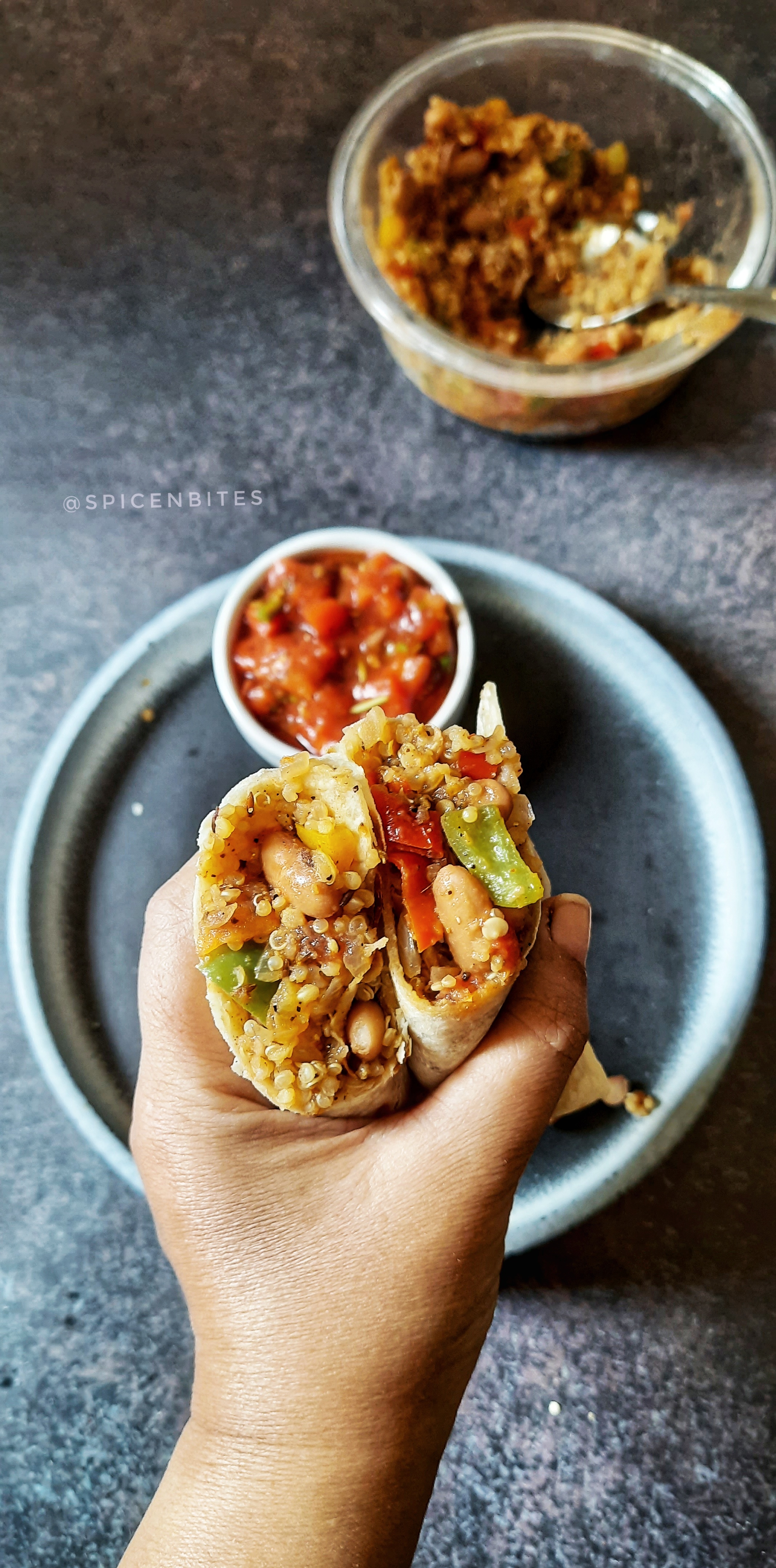 Quinoa and bean burrito recipe Quinoa and bean burrito recipe