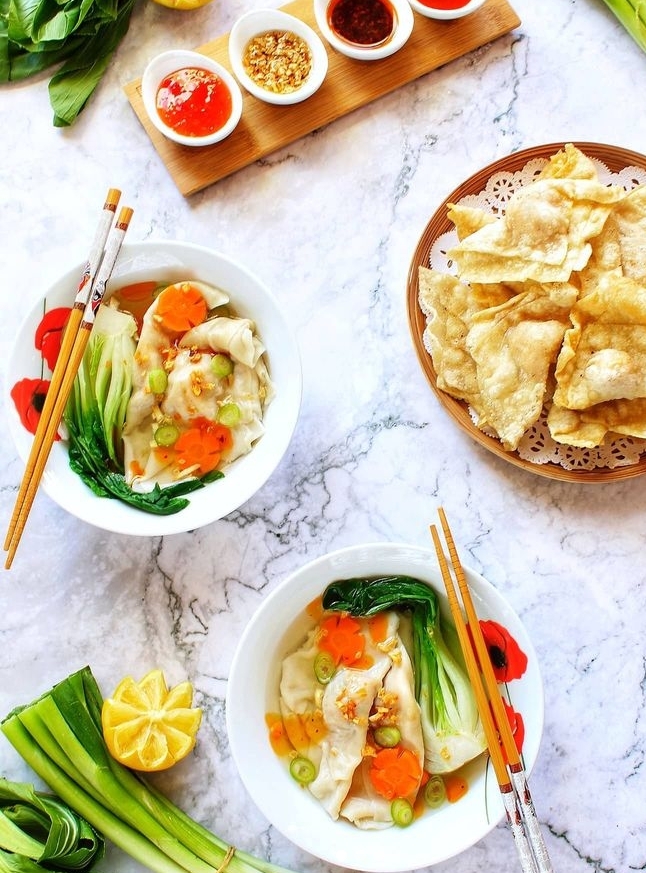 Wonton Soup with Vegetables Recipe Wonton Soup with Vegetables Recipe
