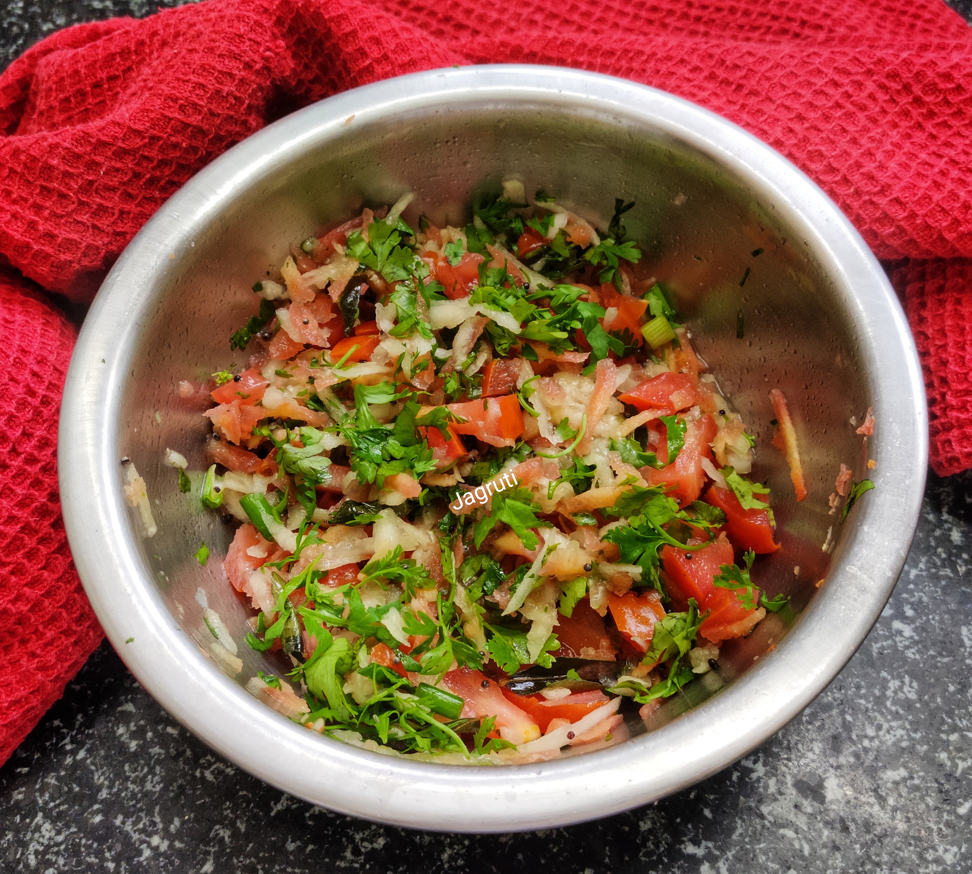 Carrot Cucumber Tomato Koshimbir ( Carrot Cucumber Tomato Salad ) Recipe Carrot Cucumber Tomato Koshimbir ( Carrot Cucumber Tomato Salad ) Recipe
