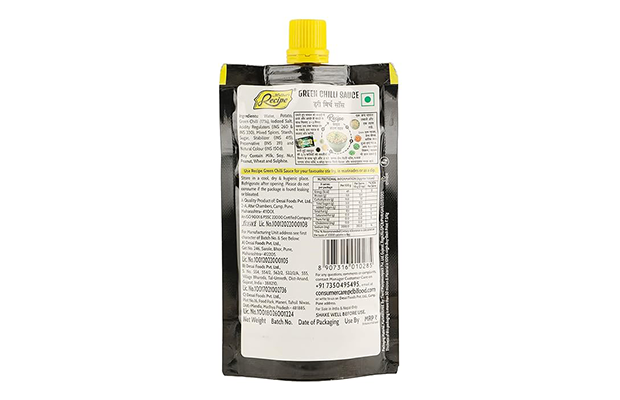 Mother's Recipe Green Chilli Sauce    Pack   