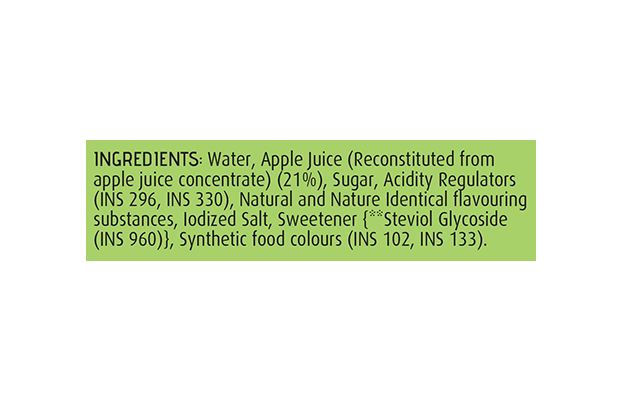 Del Monte Green Apple Fruit Drink    Pack   