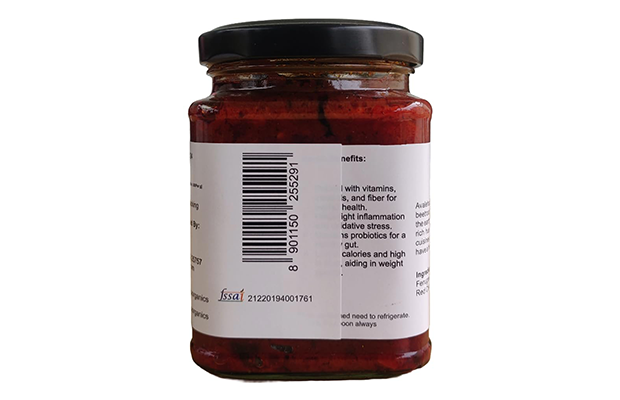 Team Demo Test Beetroot Pickle    Glass Jar   