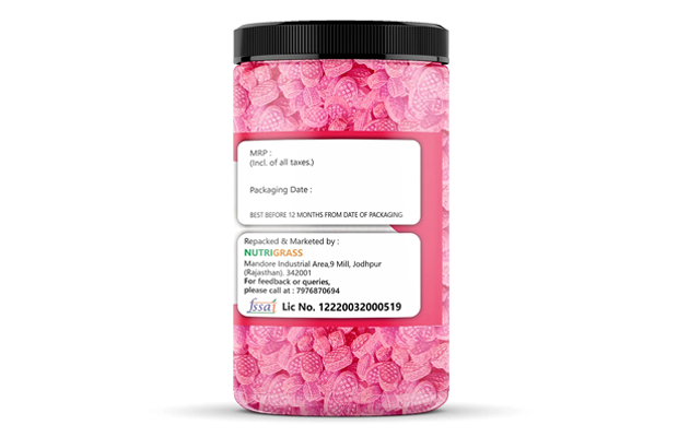 Nutrigrass Strawberry Candy    Plastic Jar   