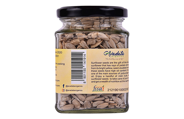 Team Demo Test Raw Sunflower Seeds    Glass Jar   