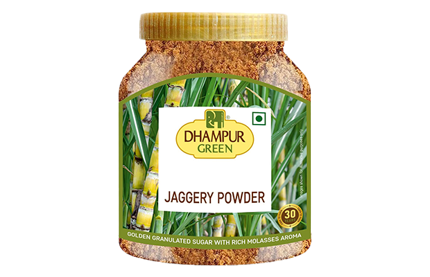 Dhampur Green Jaggery Powder    Plastic Jar   