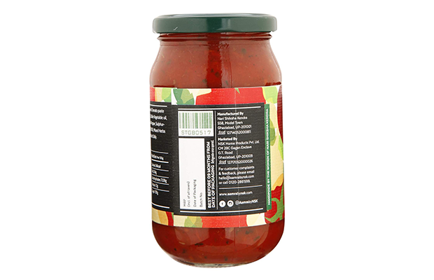 Aamra Tomato Garlic Basil Sauce    Glass Jar   