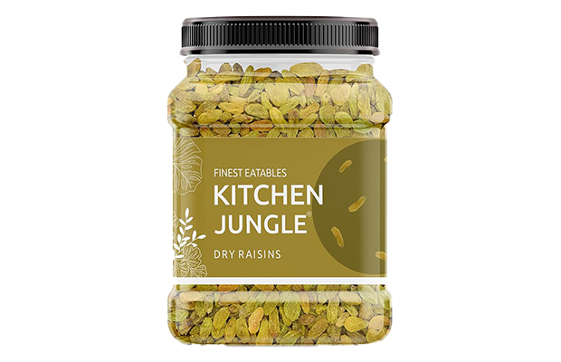 Kitchen Jungle Dry Raisins   Plastic Jar   