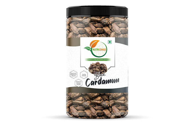 Nutrigrass Black Cardamom    Plastic Jar   