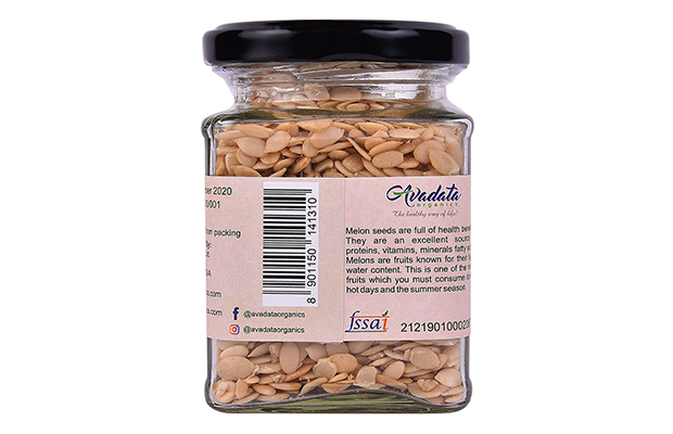 Team Demo Test Raw Melon Seeds    Glass Jar   