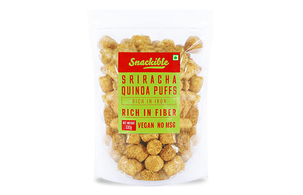 Snackible Sriracha Quinoa Puffs    Pack   