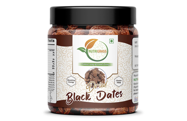 Nutrigrass Dried Black Dates    Bottle   