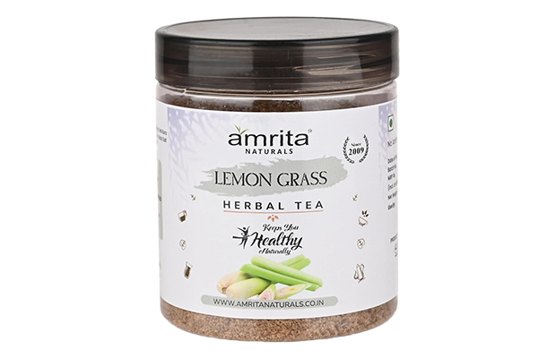 Amrita Naturals Lemon Grass Herbal Tea   Plastic Jar   