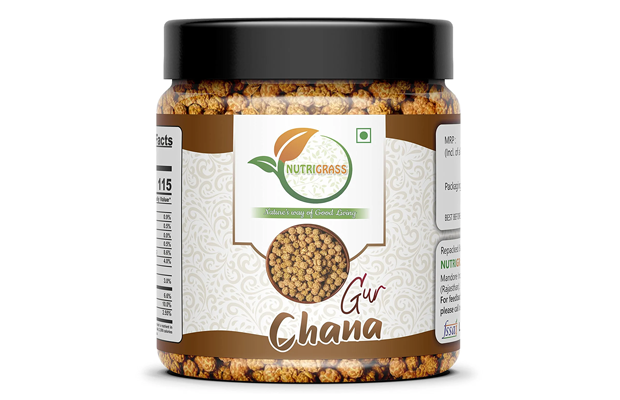 Nutrigrass Gur Chana    Plastic Jar   