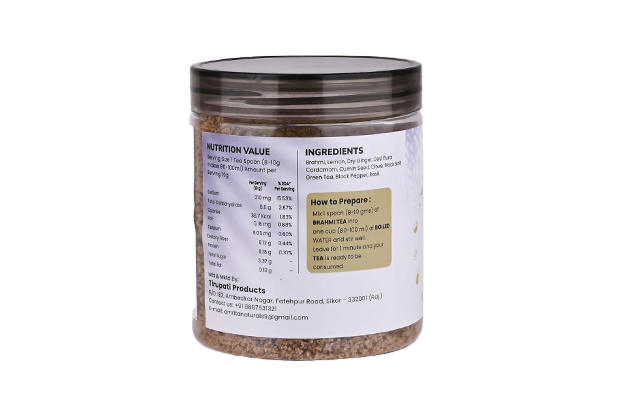 Amrita Naturals Brahmi Herbal Tea    Plastic Jar   