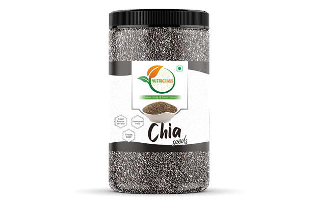 Nutrigrass Chia Seeds    Plastic Jar   