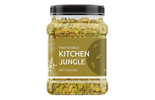 Kitchen Jungle Dry Raisins   Plastic Jar   