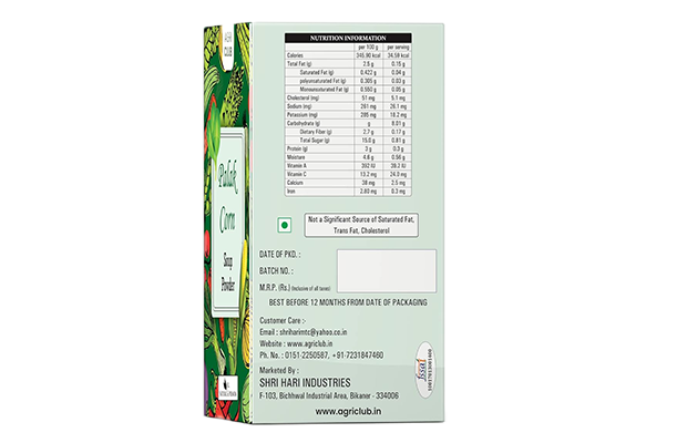 Agri Club Palak Corn Soup Powder    Pack   