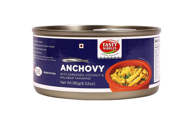 Tasty Nibbles Anchovy With Shredded Coconut & Malalbar Tamarind   Tin   