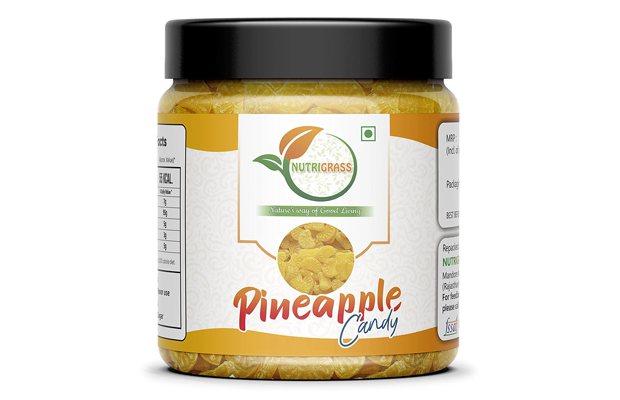 Nutrigrass Pineapple Candy    Plastic Jar   